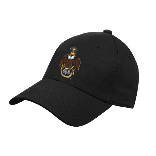  Black Structured Adjustable Pro Style Hat - 33 Deus Meumque Jus