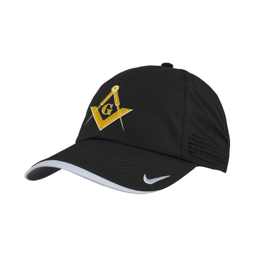  Nike Black Dri Fit Perforated Hat - G Compass Logo