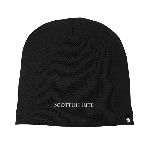  The North Face Black Mountain Beanie - Scottish Rite Wordmark