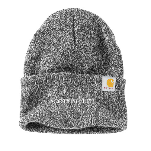  Carhartt Black/White Knit Beanie w/Cuff - Scottish Rite Wordmark