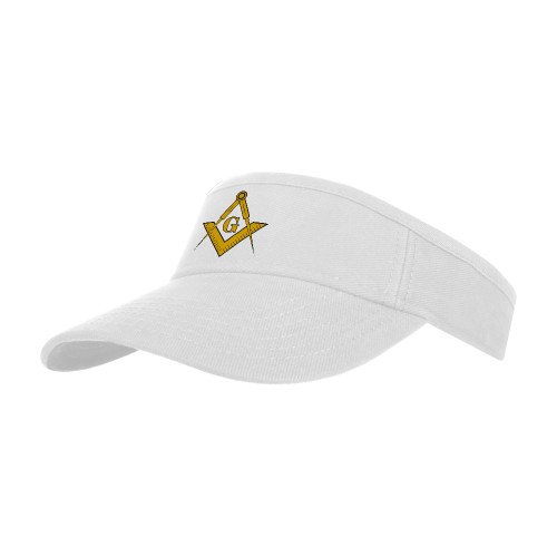  White Visor - G Compass Logo