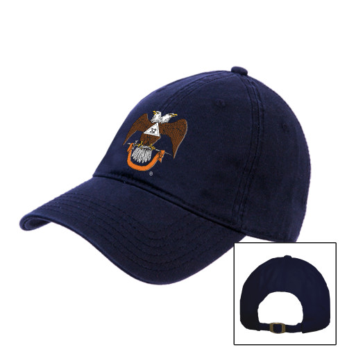  Navy Unstructured Adjustable Low Profile Hat - 32 Spes Mea in Deo