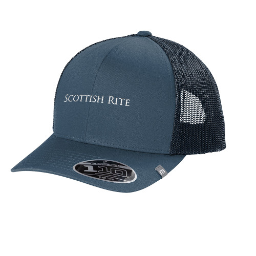  TravisMathew Navy Trucker Cap - Scottish Rite Wordmark
