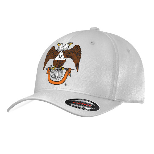  White Flexfit Structured Low Profile Hat - 32 Spes Mea in Deo