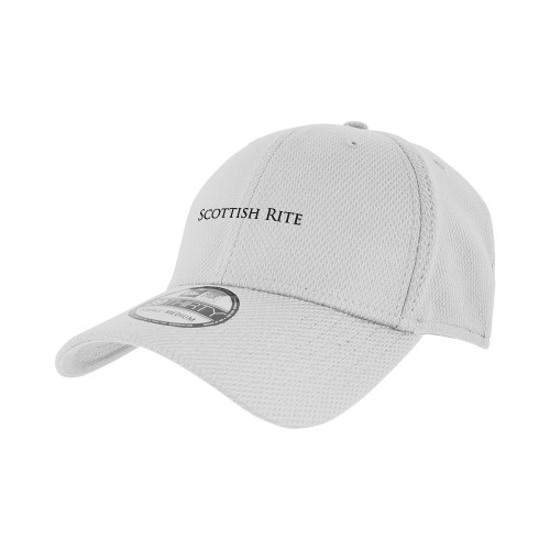  New Era White Diamond Era 39Thirty Stretch Fit Hat - Scottish Rite Wordmark