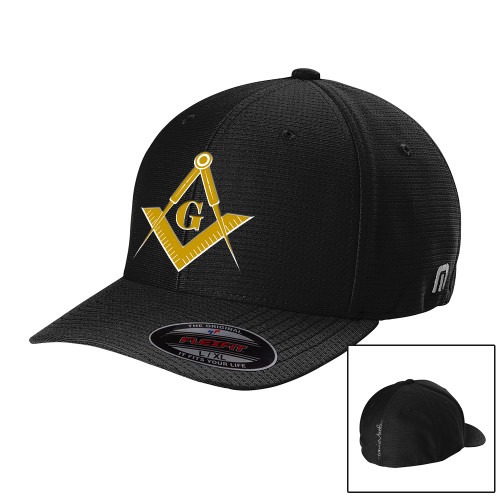  TravisMathew Black Flexback Cap - G Compass Logo