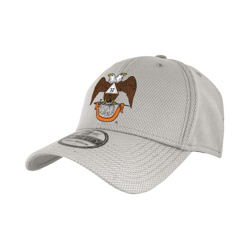  New Era Light Grey Diamond Era 39Thirty Stretch Fit Hat - 32 Spes Mea in Deo
