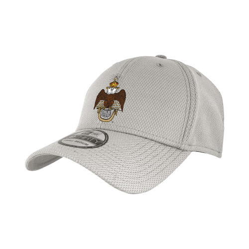  New Era Light Grey Diamond Era 39Thirty Stretch Fit Hat - 33 Deus Meumque Jus