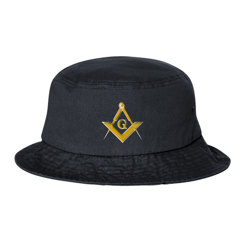  Sportsman Black Bucket Hat - G Compass Logo