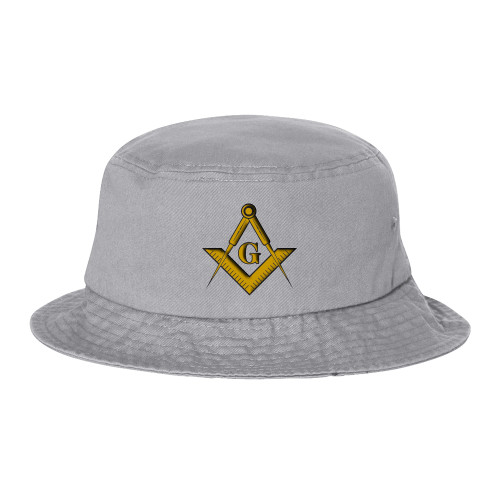  Sportsman Grey Bucket Hat - G Compass Logo