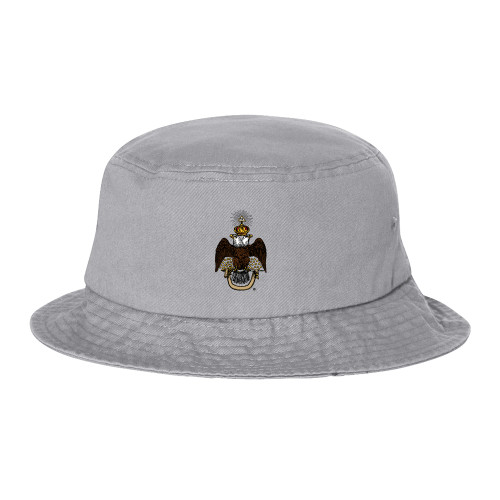  Sportsman Grey Bucket Hat - 33 Deus Meumque Jus