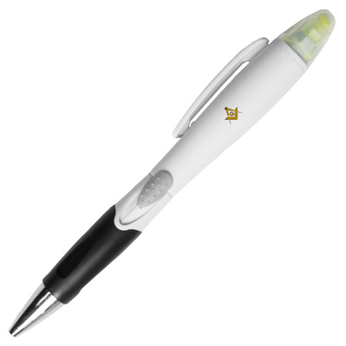  Blossom White Pen/Highlighter - G Compass Logo