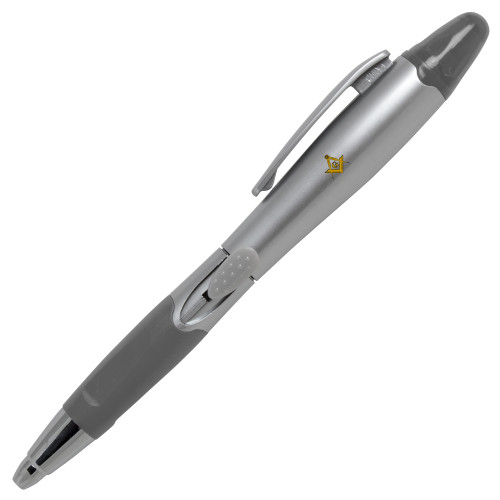 Silver/Silver Blossom Pen/Highlighter - G Compass Logo