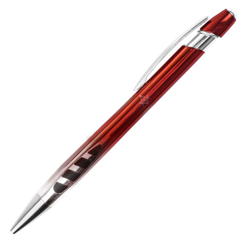  Veneno Metallic Red Pen w/Blue Ink - G Compass Logo Engraved