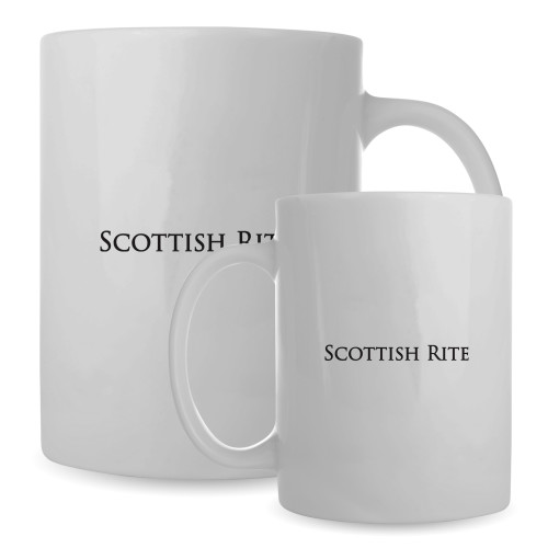  Full Color White Mug 15oz - Scottish Rite Wordmark