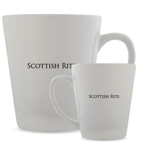  Full Color Latte Mug 12oz - Scottish Rite Wordmark