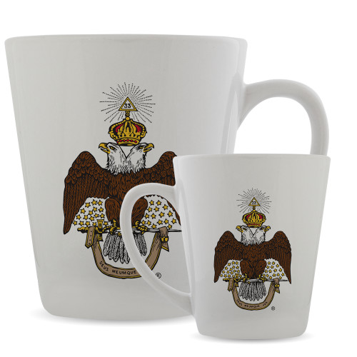  Full Color Latte Mug 12oz - 33 Deus Meumque Jus
