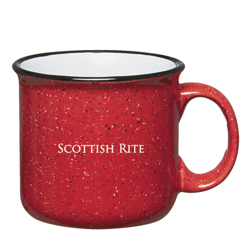  Campfire Red Mug 15 oz - 33 Deus Meumque Jus