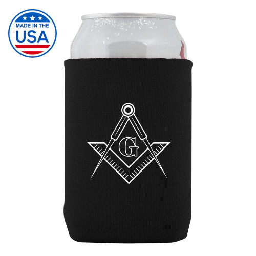  Neoprene Black Can Holder - G Compass Logo