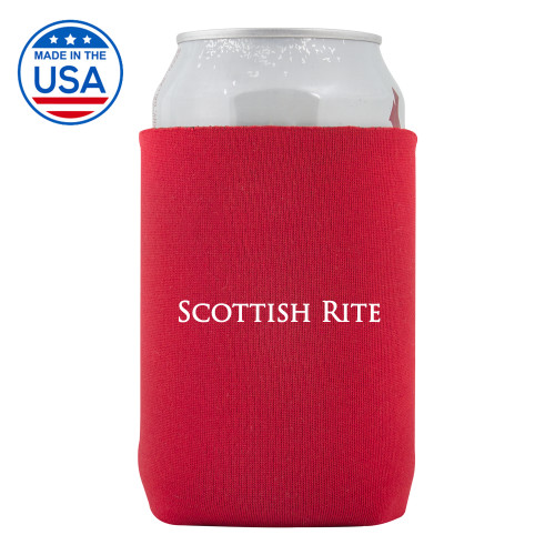  Neoprene Red Can Holder - Scottish Rite Wordmark