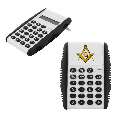  White Flip Cover Calculator - G Compass Logo