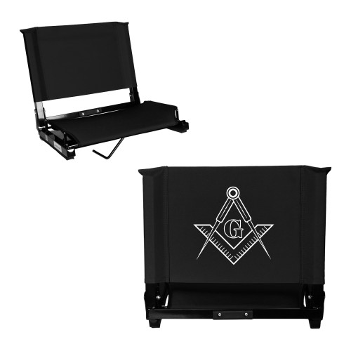  Stadium Chair Black - G Compass Logo
