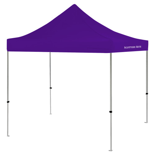  9 ft x 9 ft Purple Tent - Scottish Rite Wordmark