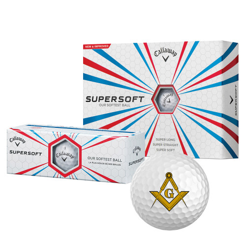 Callaway Supersoft Golf Balls 12/pkg - G Compass Logo