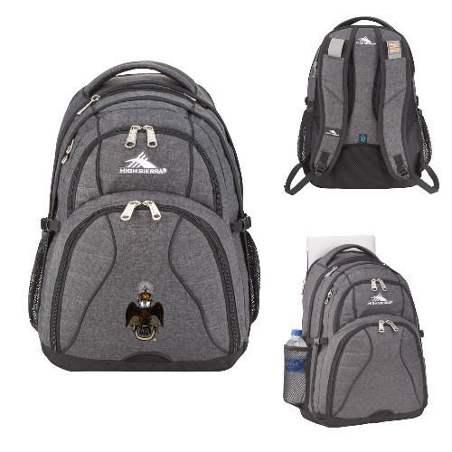  High Sierra Graphite Swerve Computer Backpack - 33 Deus Meumque Jus
