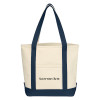 Thumbnail image for  Cotton Canvas Natural/Navy Tote Bag
