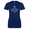 Thumbnail image for  Next Level Womens Navy Boyfriend Tee