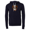 Thumbnail image for  Bella + Canvas Navy Fleece Hood