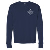 Thumbnail image for  Bella + Canvas Navy Fleece Crew