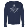 Thumbnail image for  Bella + Canvas Navy Fleece Crew
