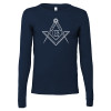 Thumbnail image for  Bella + Canvas Navy Jersey Cotton Long Sleeve T Shirt