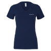 Thumbnail image for  Bella + Canvas Womens Navy V Neck Cotton T Shirt