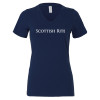 Thumbnail image for  Bella + Canvas Womens Navy V Neck Cotton T Shirt