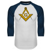 Thumbnail image for  White/Navy Raglan Baseball T Shirt