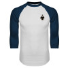 Thumbnail image for  White/Navy Raglan Baseball T Shirt