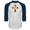 Thumbnail image for  White/Navy Raglan Baseball T Shirt