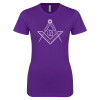 Thumbnail image for  Next Level Womens Purple Boyfriend Tee