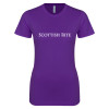 Thumbnail image for  Next Level Womens Purple Boyfriend Tee
