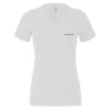 Thumbnail image for  Bella + Canvas Womens White V Neck Cotton T Shirt