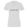 Thumbnail image for  Bella + Canvas Womens White V Neck Cotton T Shirt