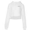 Thumbnail image for  Bella + Canvas Womens White Cropped Fleece Hood