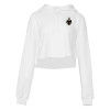 Thumbnail image for  Bella + Canvas Womens White Cropped Fleece Hood