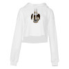 Thumbnail image for  Bella + Canvas Womens White Cropped Fleece Hood