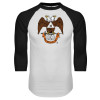 Thumbnail image for  White/Black Raglan Baseball T Shirt