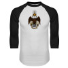 Thumbnail image for  White/Black Raglan Baseball T Shirt