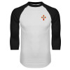Thumbnail image for  White/Black Raglan Baseball T Shirt